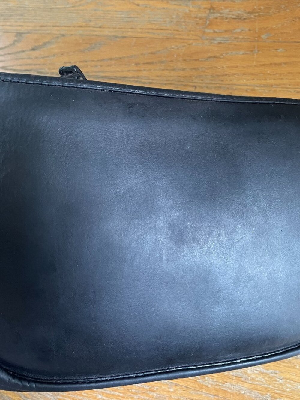 Vintage 70s Coach NYC Basic Bag Black Leather Purse 9455 Pre Creed Bonnie Cashin - Picture 5 of 7